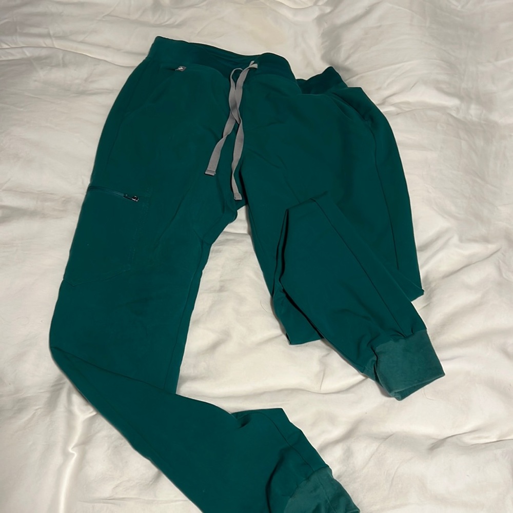 Hunter green scrub bottoms